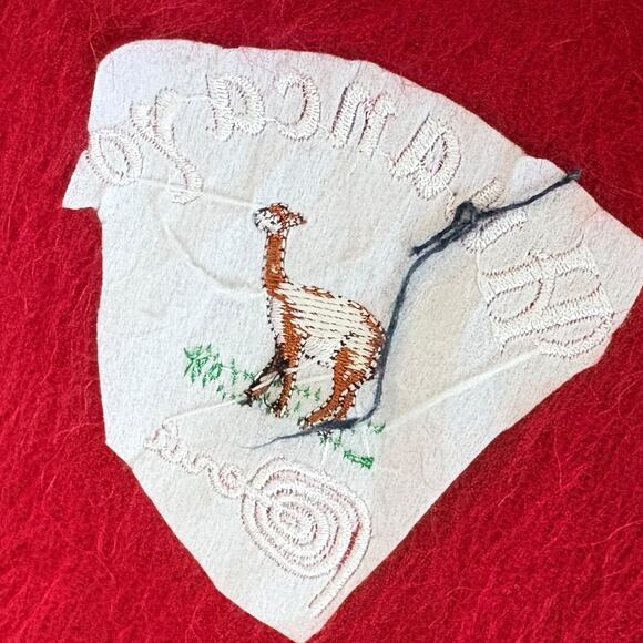 Huancayo Peru Alpaca Wool Scarf Red Fringe Holiday Christmas Soft Winter Cozy - Picture 4 of 5